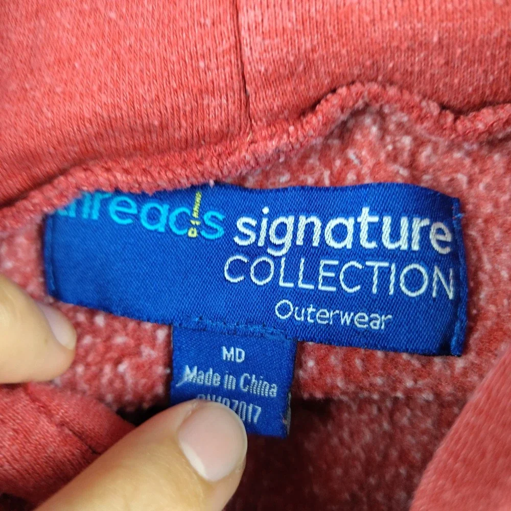 HEB Hoodie Jacket Full Zip Employee Uniform Red *Flaw